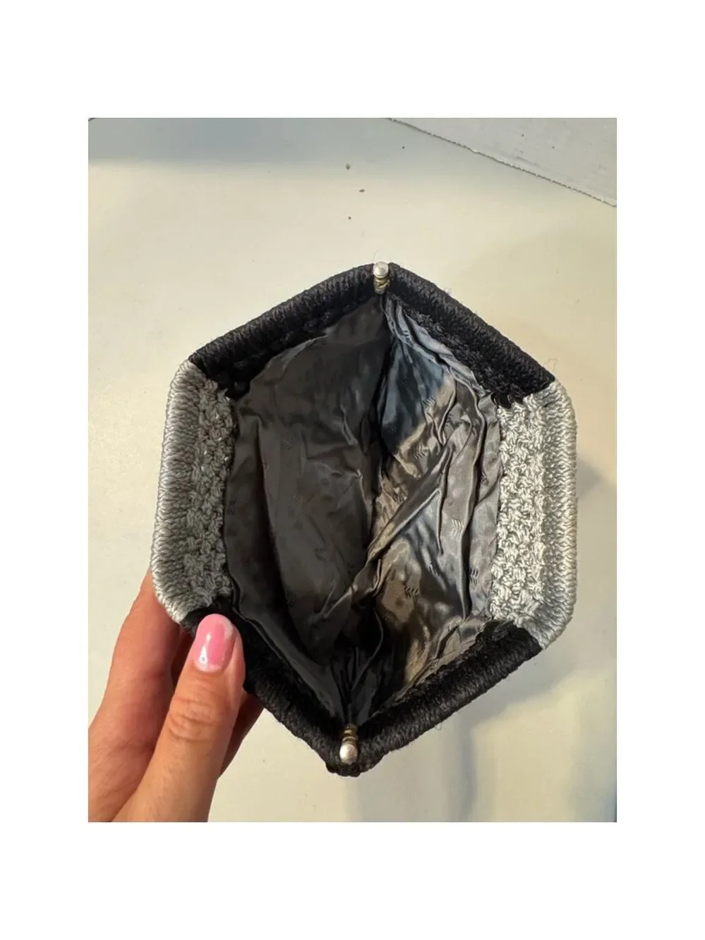 Unbranded Black Gray Clutch Small Women's